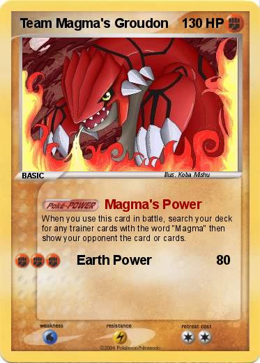 Pokemon Team Magma's Groudon
