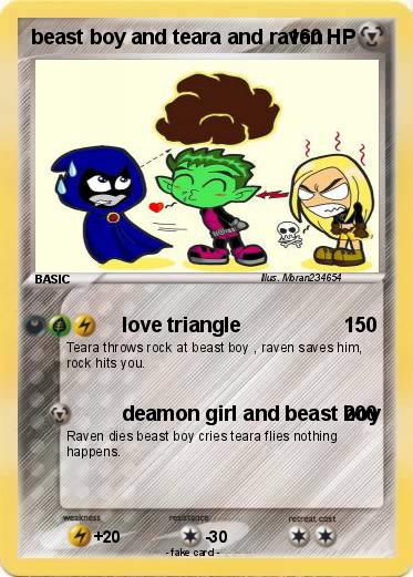 Pokemon beast boy and teara and raven