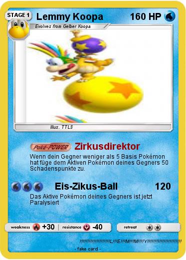 Pokemon Lemmy Koopa