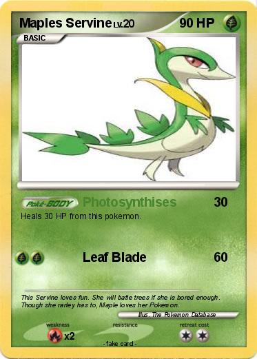 Pokemon Maples Servine
