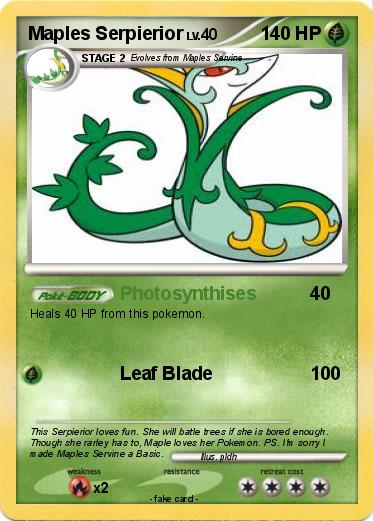 Pokemon Maples Serpierior