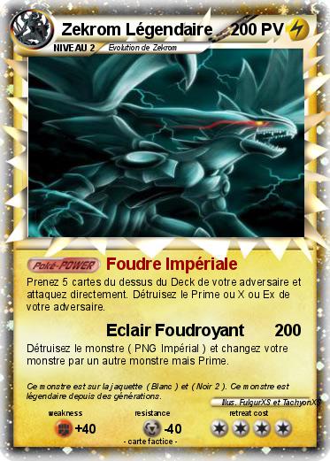 Pokemon Zekrom Légendaire