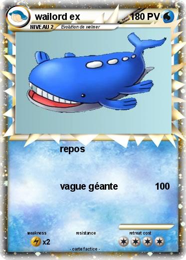 Pokemon wailord ex