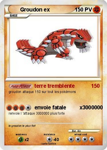 Pokemon Groudon ex