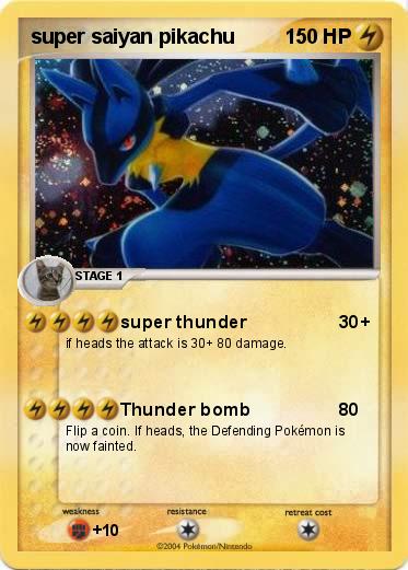 Pokemon super saiyan pikachu