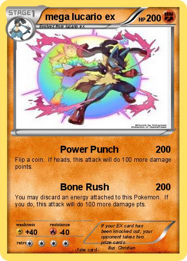 Pokemon mega lucario ex