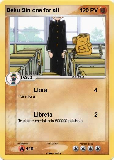 Pokemon Deku Sin one for all