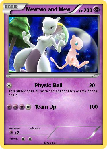Pokemon Mewtwo and Mew