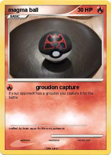 Pokemon magma ball