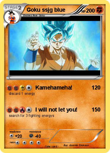 Pokemon Goku ssjg blue