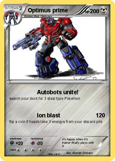 Pokemon Optimus prime