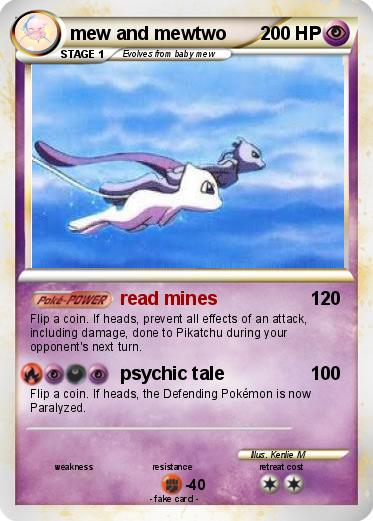 Pokemon mew and mewtwo