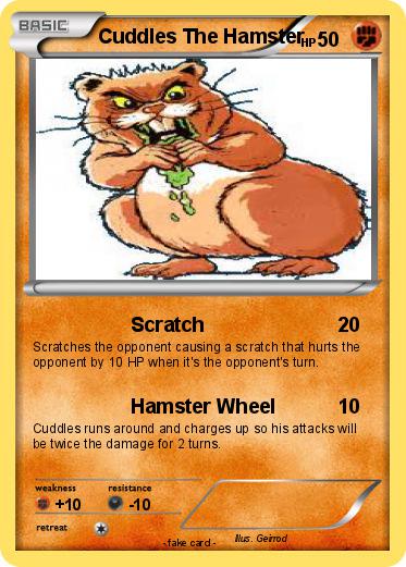 Pokemon Cuddles The Hamster