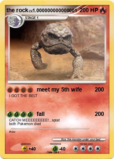 Pokemon the rock