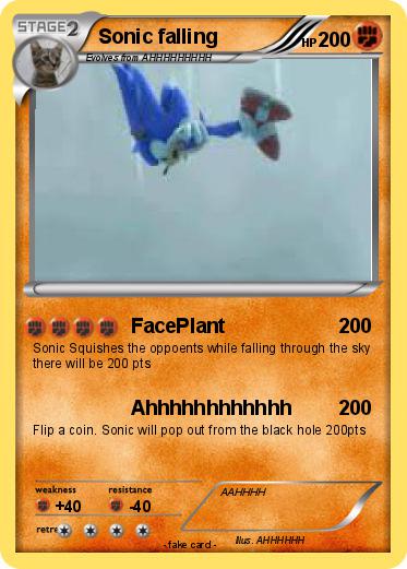 Pokemon Sonic falling