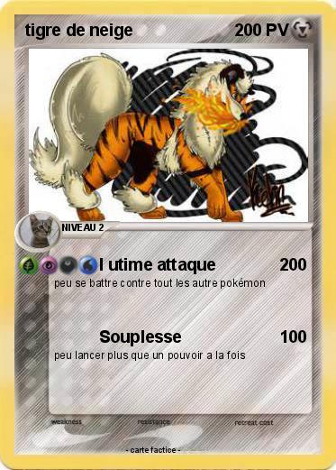 Pokemon tigre de neige