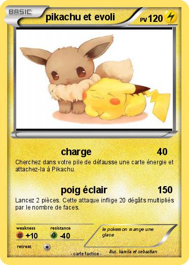 Pokemon pikachu et evoli