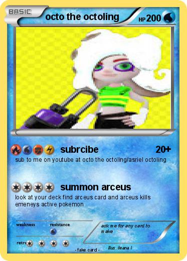 Pokemon octo the octoling