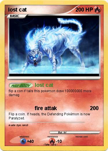 Pokemon lost cat