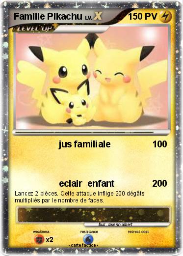 Pokemon Famille Pikachu