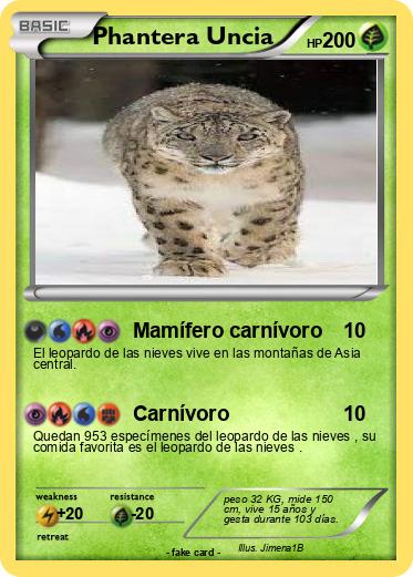 Pokemon Phantera Uncia