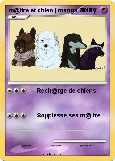 Pokemon m@itre et chien ( manga 2015 )