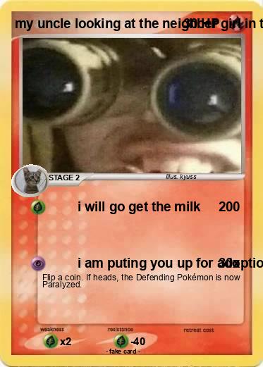 Pokemon my uncle looking at the neighber girl in the window