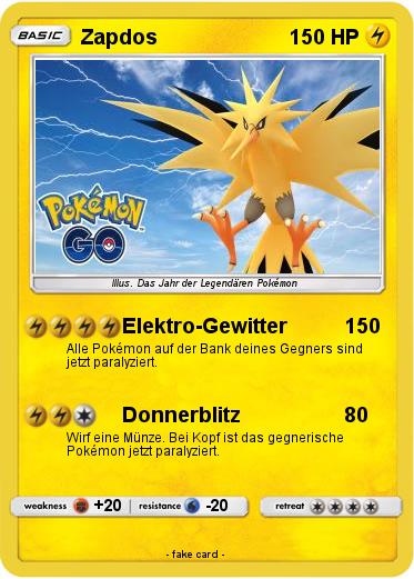 Pokemon Zapdos