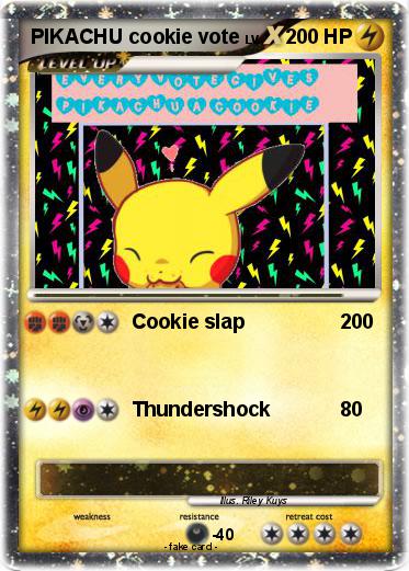 Pokemon PIKACHU cookie vote