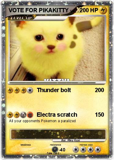 Pokemon VOTE FOR PIKAKITTY