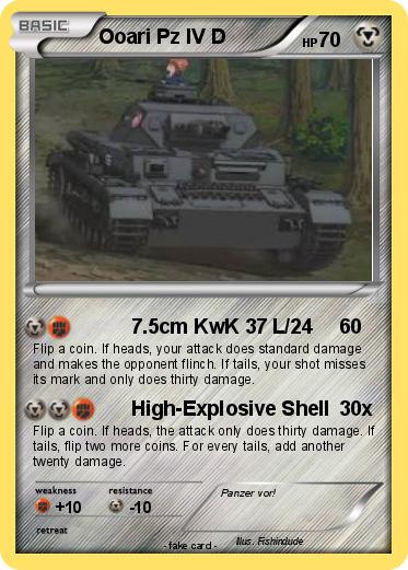 Pokemon Ooari Pz IV D