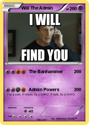 Pokemon Wiil The Admin