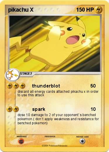 Pokemon pikachu X 