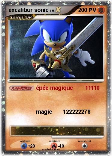 Pokemon excalibur sonic