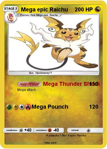 Pokemon Mega epic Raichu