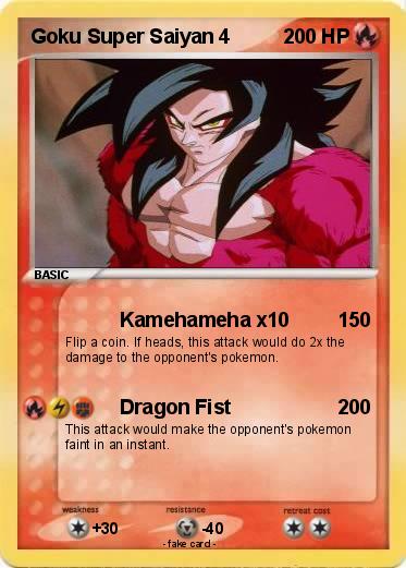 Pokemon Goku Super Saiyan 4