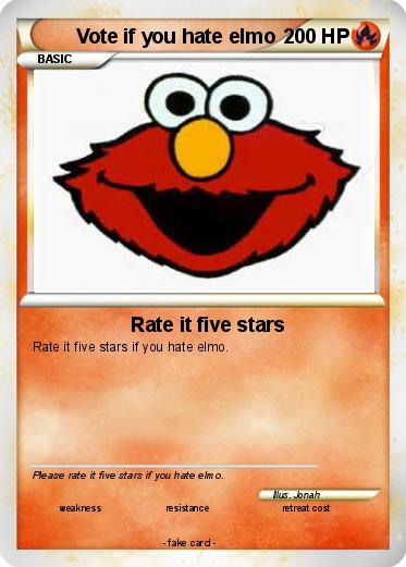 Pokemon Vote if you hate elmo