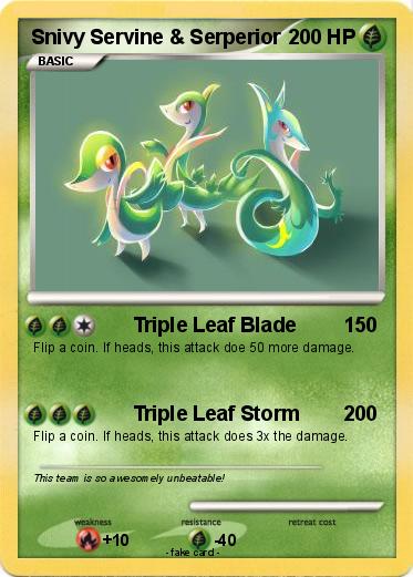 Pokemon Snivy Servine & Serperior