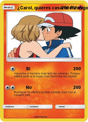 Pokemon ¿Carol, quieres casarte conmigo?