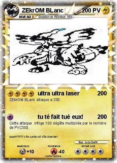 Pokemon ZEkrOM BLanc