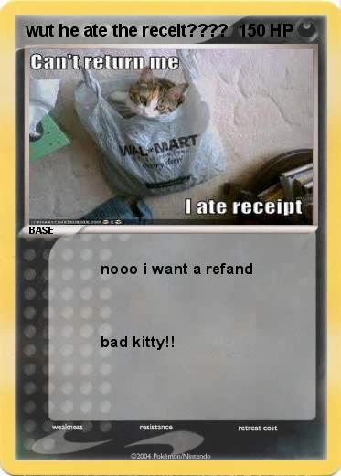 Pokemon wut he ate the receit????