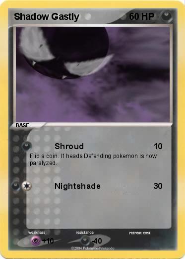 Pokemon Shadow Gastly