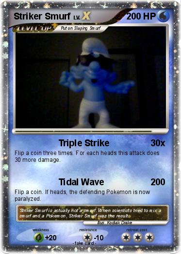 Pokemon Striker Smurf