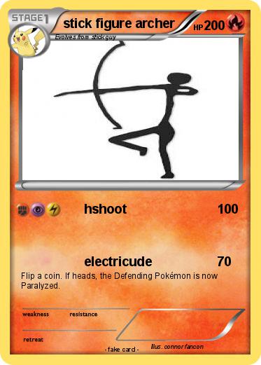 Pokemon stick figure archer
