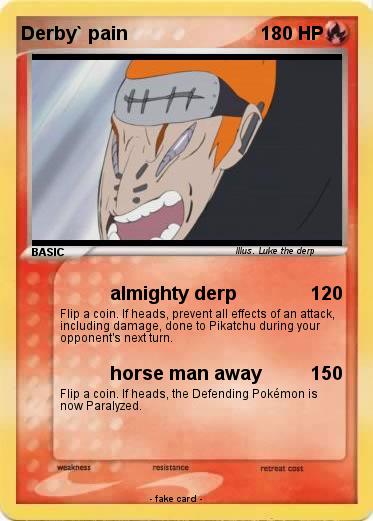 Pokemon Derby` pain