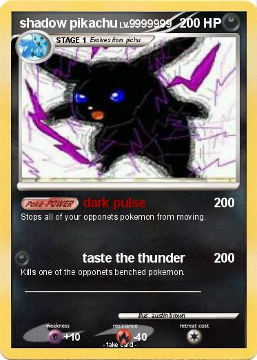 Pokemon shadow pikachu