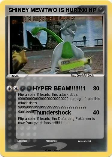 Pokemon SHINEY MEWTWO IS HURT