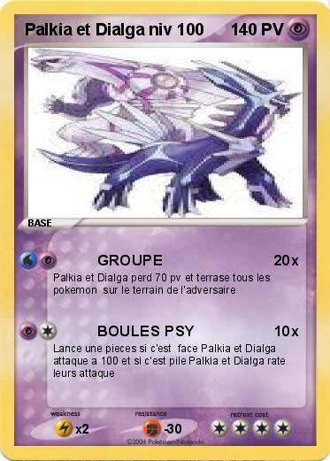 Pokemon Palkia et Dialga niv 100