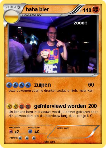 Pokemon haha bier