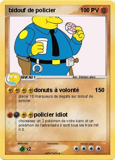 Pokemon bidouf de policier